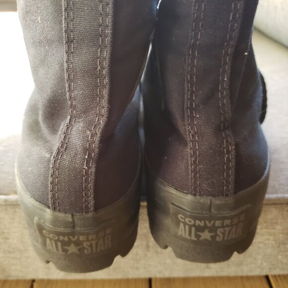 EUC CTAS Converse Lugged High 'Black Monochrome' (9) KICKS 569891C - Picture 8 of 8